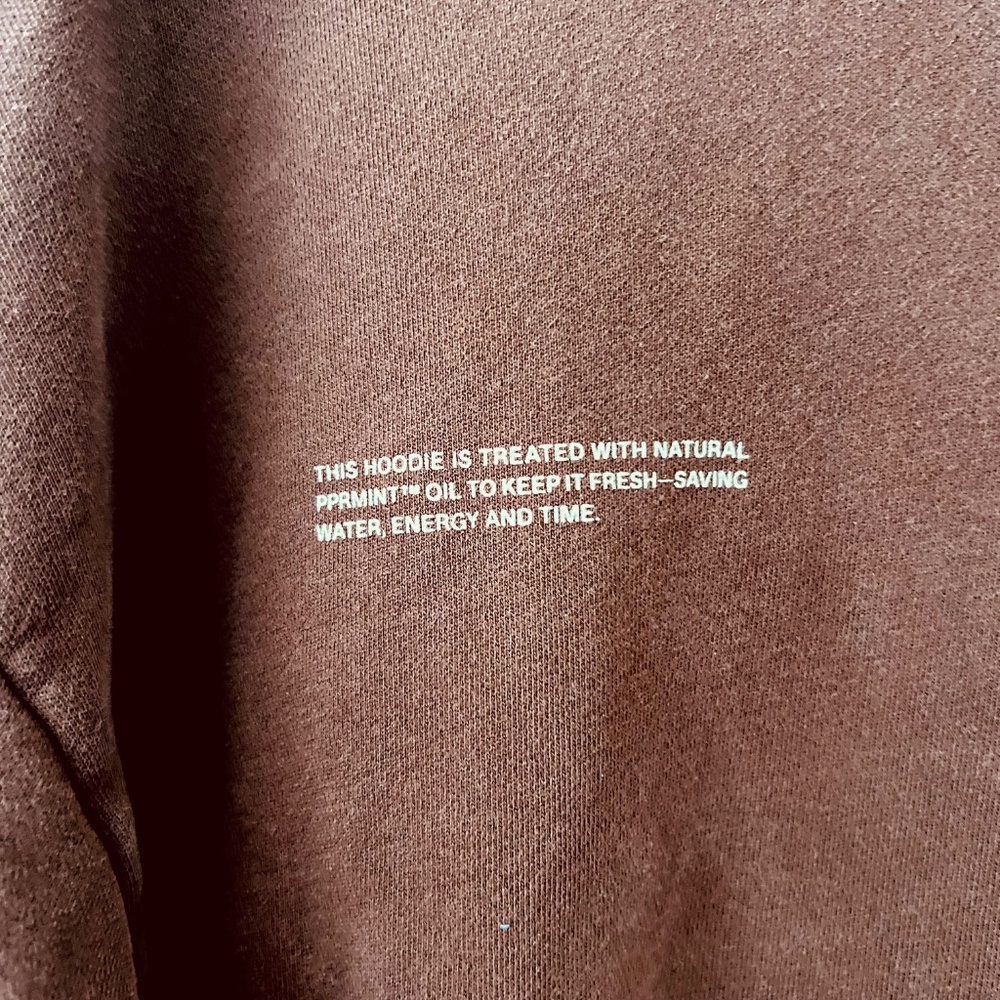 Pangaia Womens 365 Midweight Hoodie Chocolate Brown Sustainable Size Small - Picture 3 of 9